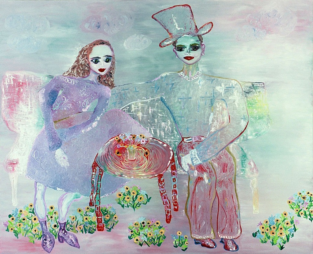 Girl and Boy in Top Hat (100cm x120cm)