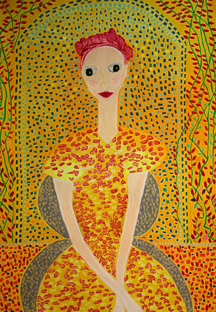 The Bougainvillea Girl (70cm x 50cm)